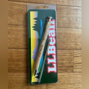 VTG NIP L.L. Bean Goodkind Triggerwood Pen NOS Wooden Ballpoint Maine USA Woody
